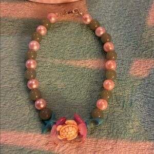 Turtle earrings, bracelet, and necklace set